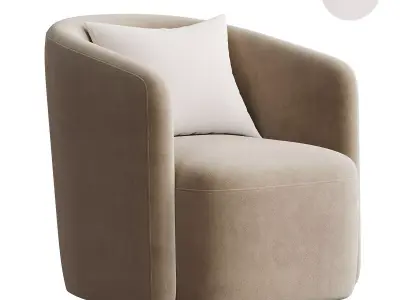 Preston Swivel Armchair 3D model