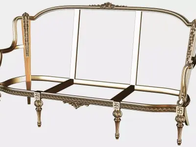 Carved canape for cnc 18 3D model