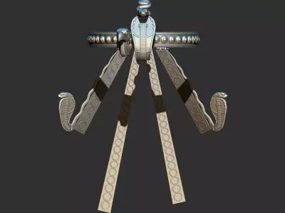 Tutankhamun pharaonic crown 3d Printable model  3D print model