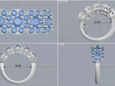 ring woman  3D print model 127