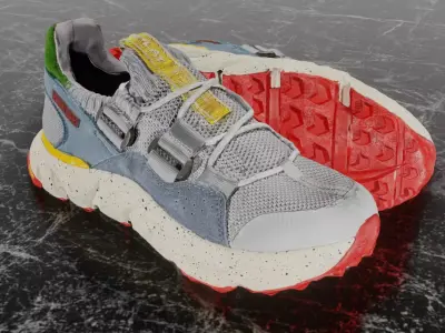 REPLAY SPLIT AIR 3D SHOES Low-poly 3D model