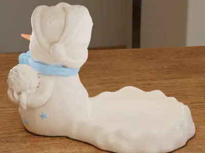 cute snowman - christmas ornament - winter decoration - home 3D print model