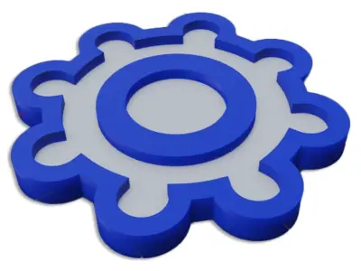 Curved Gear Free 3D model