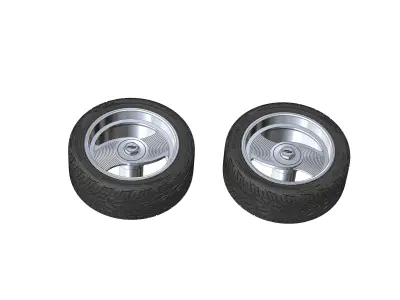 Wheels  20inch HRBB Deuce for your scale model 3D print model