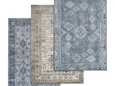 Rug Set 1382 3D model