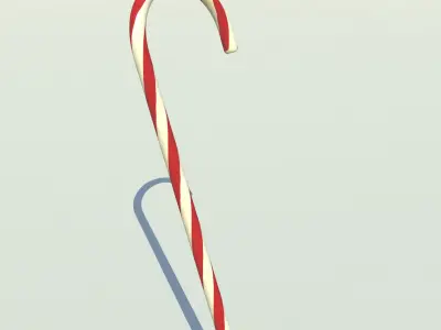 DL3D Christmas Cane Free 3D model