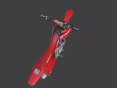 CRF150R 3D Model  Detailed Offroad Motorcycle Blender FBX Low-poly 3D model