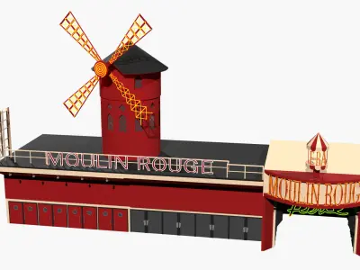 Moulin Rouge Entrance 3D model