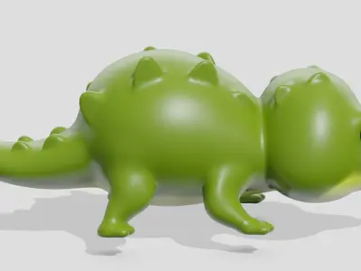 Cute crocodile  3D model