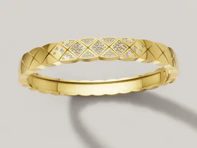 Woman Bracelet 3D print model C 80 3D print model