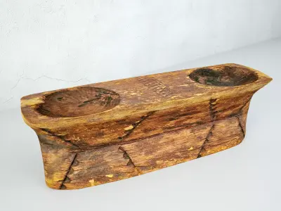 Old Wood Double Seed Sorter 3D model