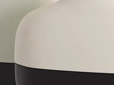 Two tone ceramic design vase 3D model