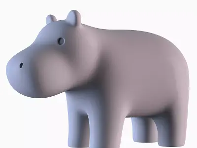 Hippopotamus 3D print model