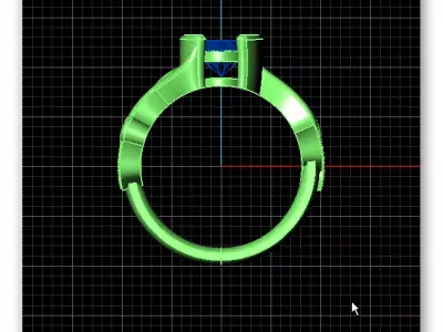 oval jewelry ring luxury 3D print model