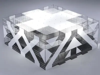 Layher Structure Pavilion 3 3D model
