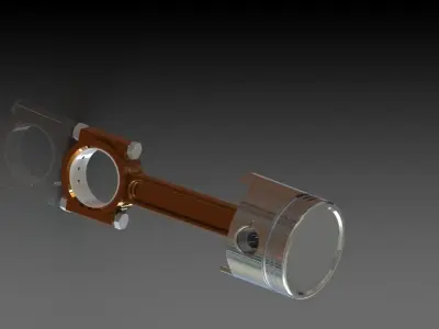 Custom Piston Design 3D model