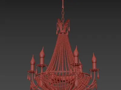  Chandelier Receta E 1 6 6 100 GH 3D model