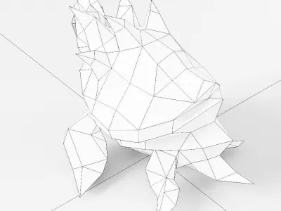 Fantasy turtle 3d model  Low-poly 3D model