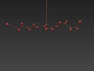 Mini Globe Branching Bubble 3D model