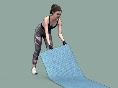 Stylized Fitness Character 3D model