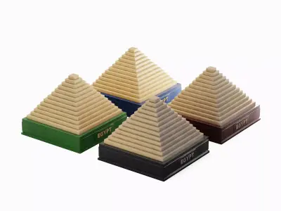 Pyramid Toy Set A Low-poly 3D model
