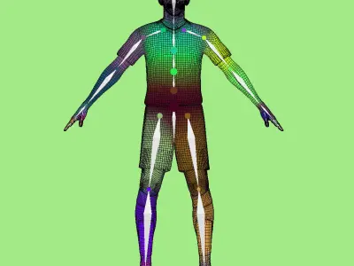 T-P Rigged James Ward- Prowse Southampton 3D model