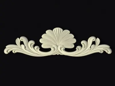 Central decor ornament for furniture 3D model 457