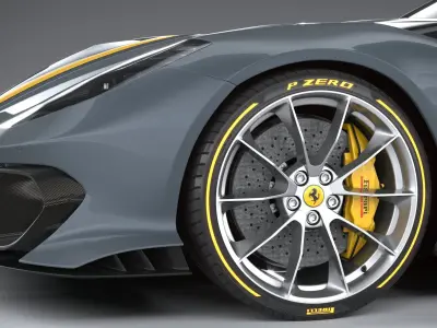 Ferrari 812 Competizione 2021 3D model