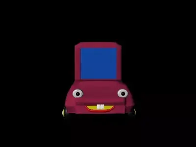 Anim Car Free low-poly 3D model