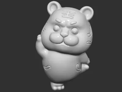 tiger cute 3D print model purchase