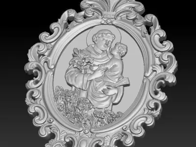 Saint Anthony 3D print model