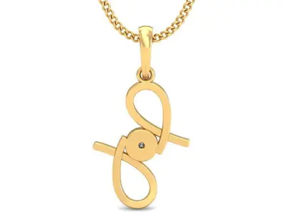 Solitaire Women Pendant 3dm STL OBJ FBX Renders Details 3D print model 36