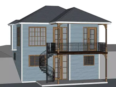 Lake House-07 3D model