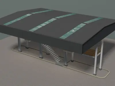 Truck control station 24i10 3D model