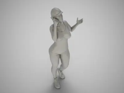 Engineer Woman 3D print model