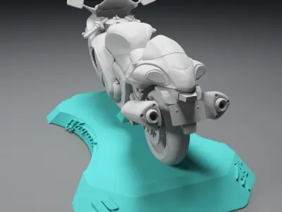 SUZUKI GSX1300R HAYABUSA 2015 3D PRINTABLE MODEL 3D print model