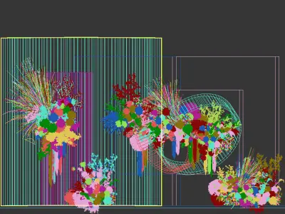 Floristry Fine art display 3D model