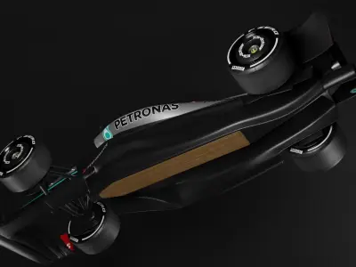 F1 2022 Mercedes Livery Low-poly 3D model