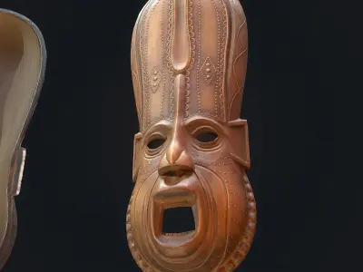 African mask 7 3D model