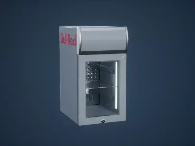 Mini Fridge Low Poly Game Ready Low-poly 3D model