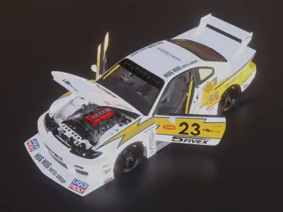 Nissan LB-Super Silhouette S15 SILVIA 3D model