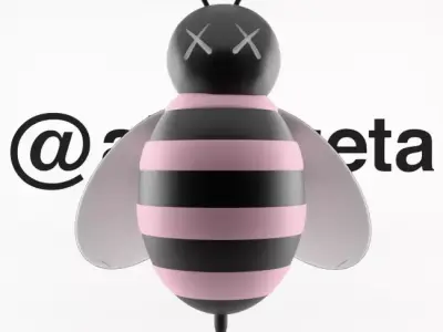 Kaws Dior Bee 2 Textured Low-poly 3D model