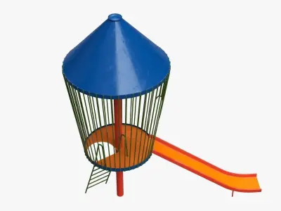 Playground rocket small 3D model