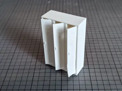 Vandalised Locker 3D print model