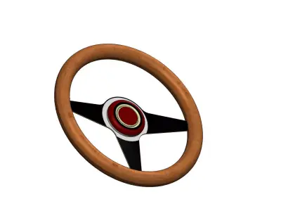 car steering wheel 3D print model