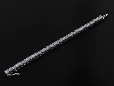 Tennis Bracelet 3D print model