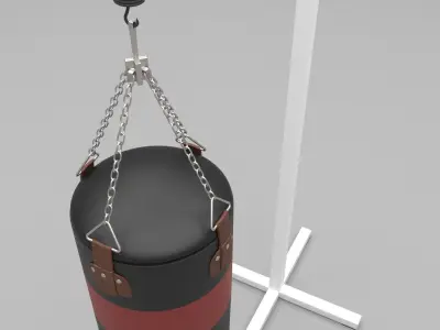 Boxing Sandbag Low-poly 3D model