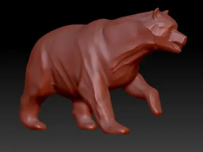 Bear 3d model Decor for 3D Printing 3D print model