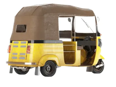 Auto Rickshaw Mini Taxi 3D model