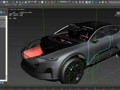 Audi Activesphere Concept  Low-poly 3D model